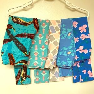 Collection of FIVE Lularoe S/M Leggings